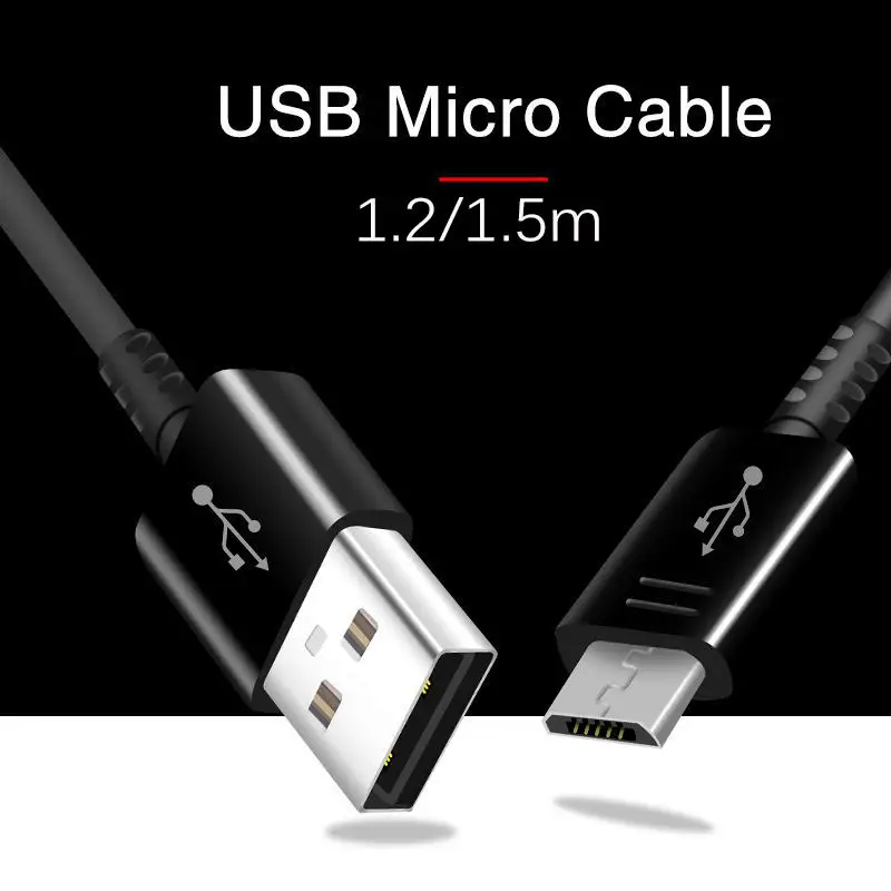Оригинальный дорожный зарядный кабель Samsung S6 S7edge 1 2/1 5 м Micro USB для Android быстрая