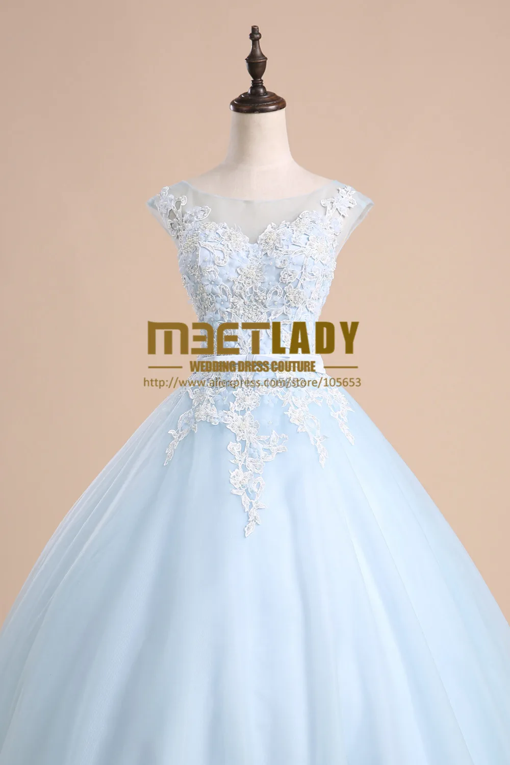 Leeymon бальное платье совок длинные кружева Quinceanera синий дешевые плюс размер платья