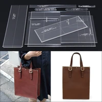 1set diy leather handmade craft women handbag wallet purse sewing pattern hard kraft paper stencil template 27 533 511