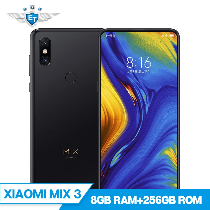 Xiaomi mi x 3 x3 8 Гб 256 Snapdragon 845 6 39 ''amoled мобильного телефона 2 передних и камеры