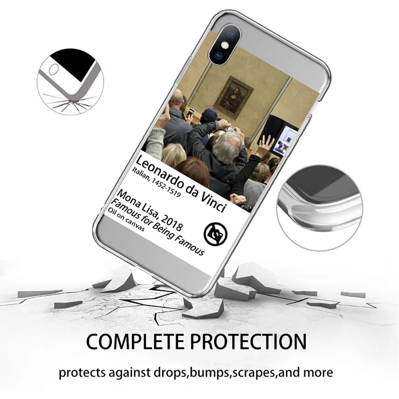 USLION Funny Art Abstract Phone Case For iPhone X XR XS Max 7 8 6 6s Plus 5 5s SE Silicone Cases Statue Soft TPU Back Cover |
