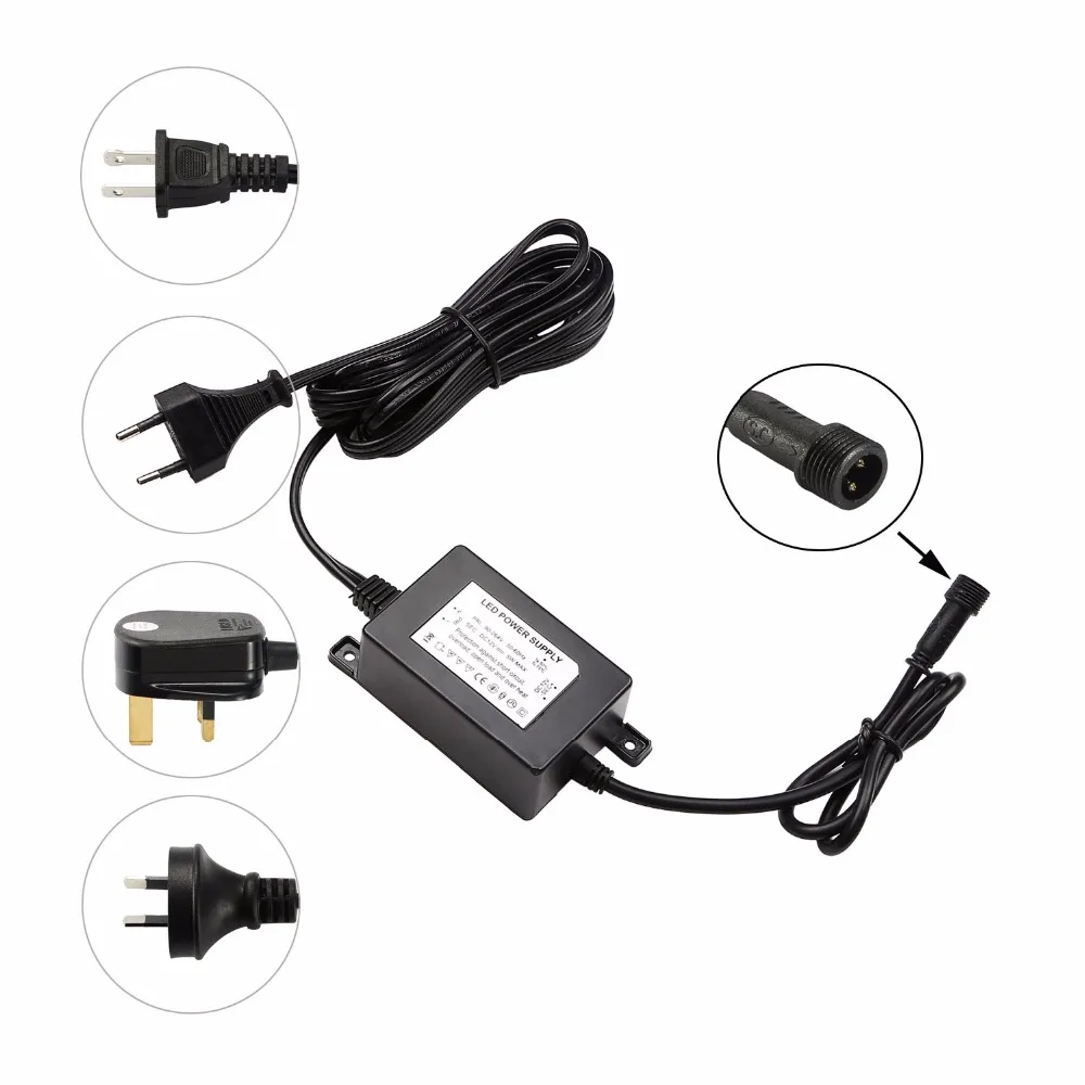 5 Вт/8 Вт/30 Вт DC12V светодиодный трансформатор IP67 Водонепроницаемый Светодиодный источник питания Светодиодный драйвер для освещения Y120XB