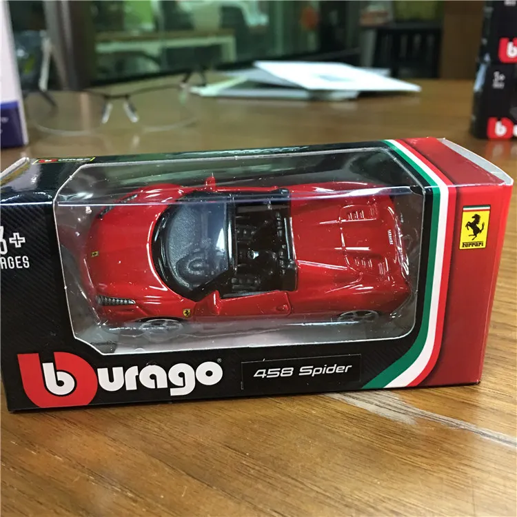 Burago 1: 64 1:43 литье под давлением автомобиля сплава мальчик ребенок автомобиль игрушки модель полный набор для ферраридала с оригинальной коробкой для детей подарок
