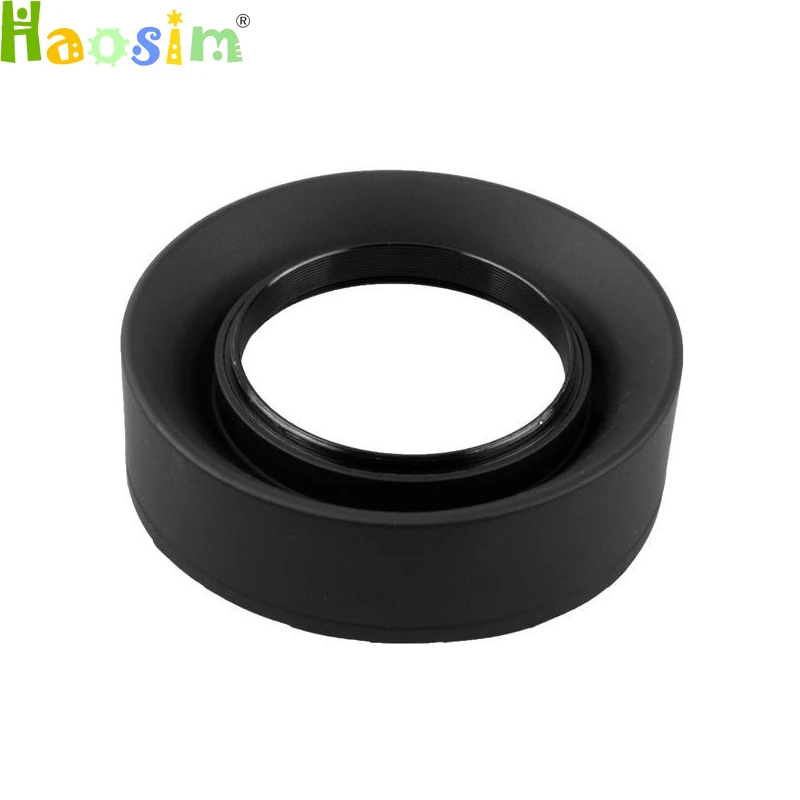 

New 49 52 55 58 62 67 72 77 82mm 3-Stage 3 in1 Collapsible Rubber Foldable Lens Hood for canon nikon DSIR Lens camera