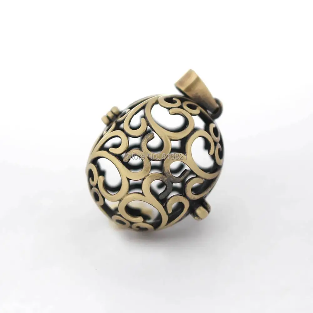 Винтажный подвесной медальон в виде клетки латунный металлический распылитель