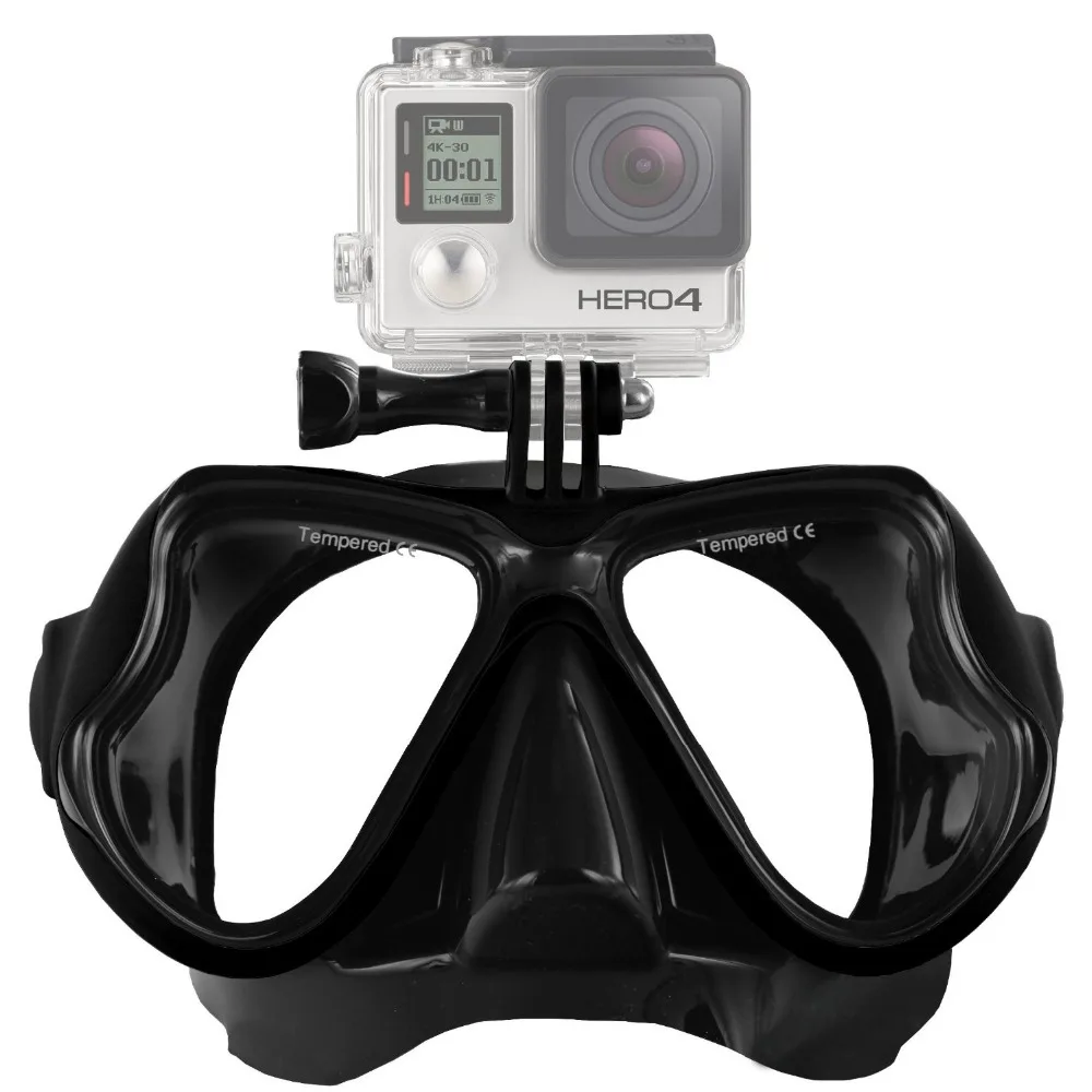 Силиконовая маска для дайвинга стекло + чехол GoPro Hero 4/Go Pro 3 SJCAM SJ4000/SJ7000 Xiaomi Yi AEE