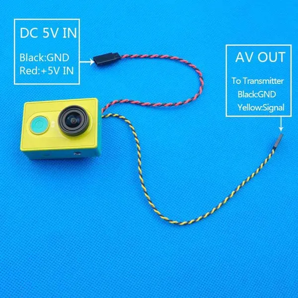 Кабель передачи FPV для спортивной экшн камеры XiaoMi Yi|fpv video|fpv cablexiaomi yi fpv |