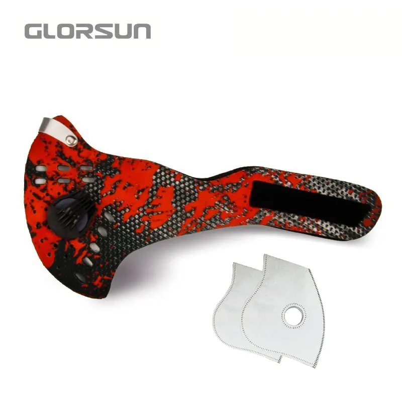 GLORSUN моющаяся маска для езды на мотоцикле от пыли и свежего воздуха, маска для езды на велосипеде n99, смога, настраиваемая тренировочная Спортивная пыльцевая маска