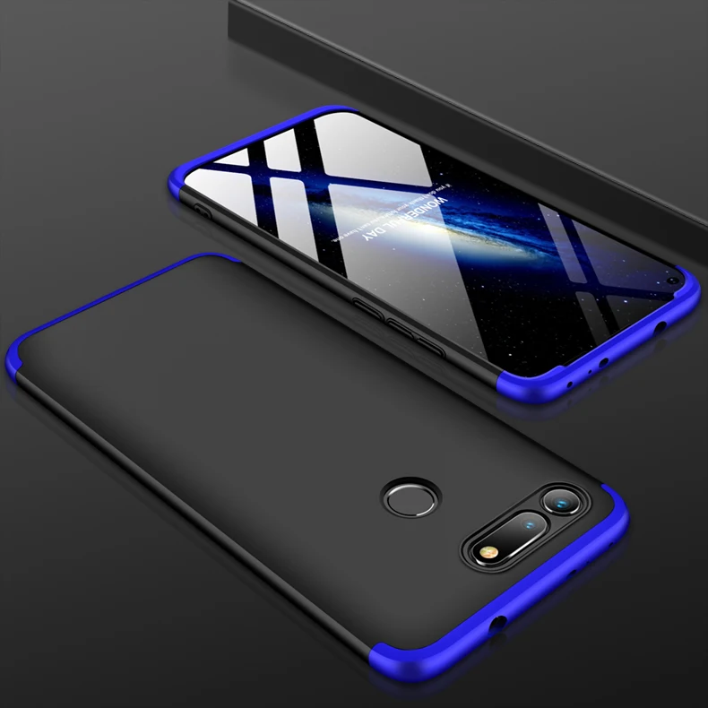 360 полная защита чехол 3 в 1 на huawei honor вид 20 10 9 8X 8C 7A 7C Коврики 20 lite P20 pro Nova 4 3 3i P smart крышка
