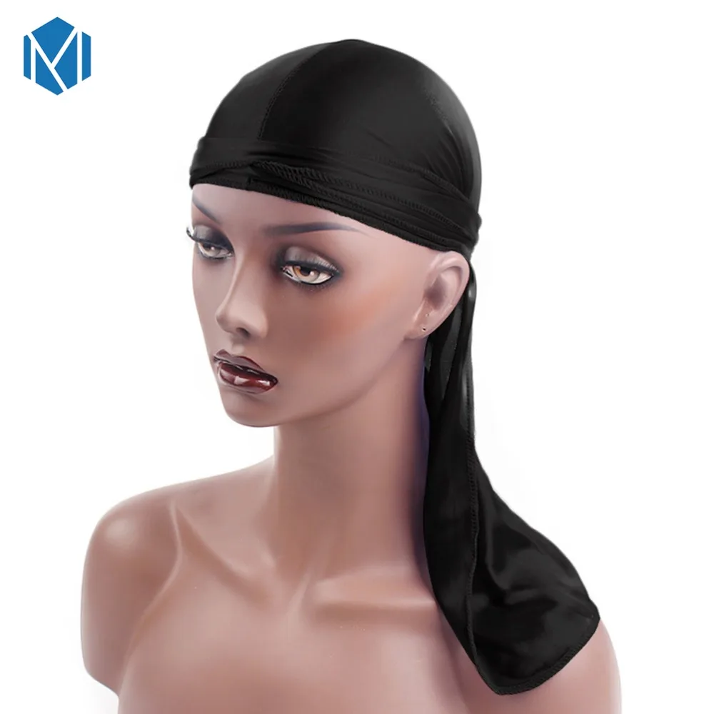 Шелковый Мужской Атласный парик Durags бандана пиратская шляпа бандо Женская