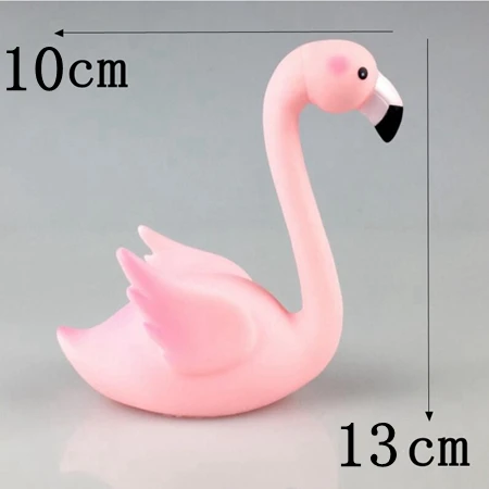 Pink Flying wings Большой счастливый фламинго, декорированной крыльями из перьев торт фигурки жениха и невесты; свадебное Юбилей День рождения украшения для детей для подарков для будущей матери для крещения ребенка торт топпера - Цвет: Pink Flying wings
