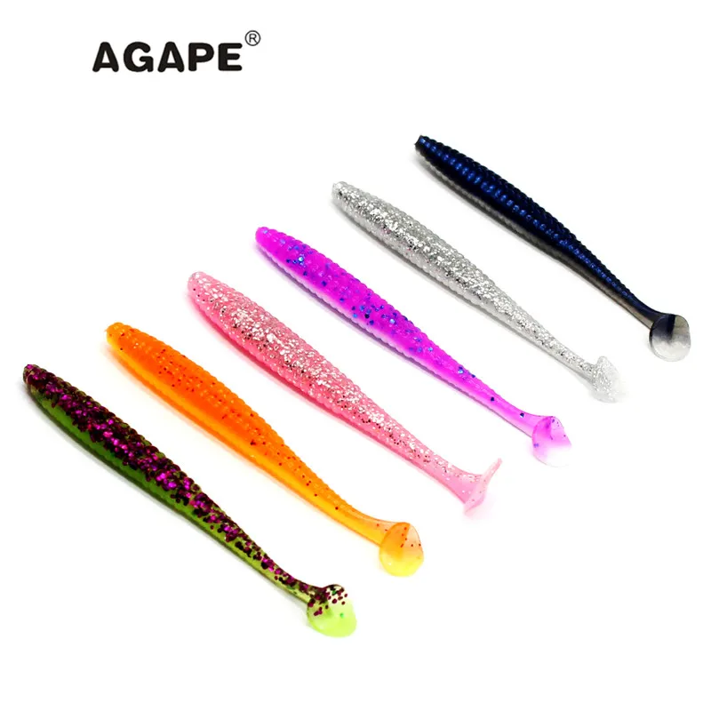 

Рыболовная приманка Agape, Мягкая приманка, силиконовая приманка, Мягкая приманка ADSL206/SSDT, 10 шт., 71 мм, 2,3 г