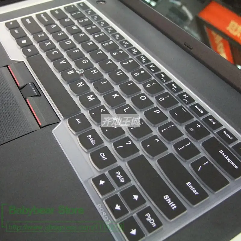 Силиконовая клавиатура защитная крышка для Lenovo, IBM E435 E431 E330 T430 T440 T450 X230 L330 T430U E440 E450 E470 E475 E480 E490 - Цвет: black