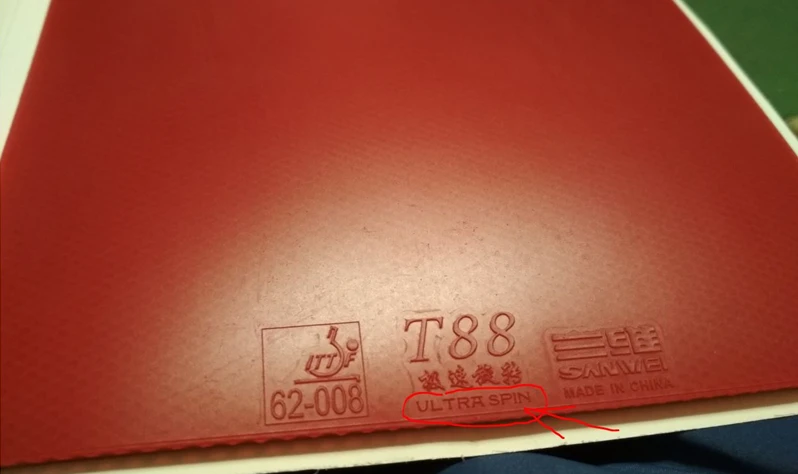 SANWEI резина для настольного тенниса T88 ULTRA Spin 40+ половина-липкая скорость тренировки с губкой прыщи в пинг-понг резина tenis de mesa