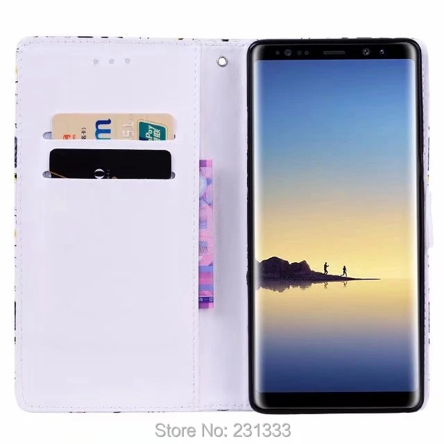Чехол Кошелек C ku с рисунком цветов для Samsung Galaxy Note 8 S8 PLUS S7 EDGE J510 кожаный чехол из