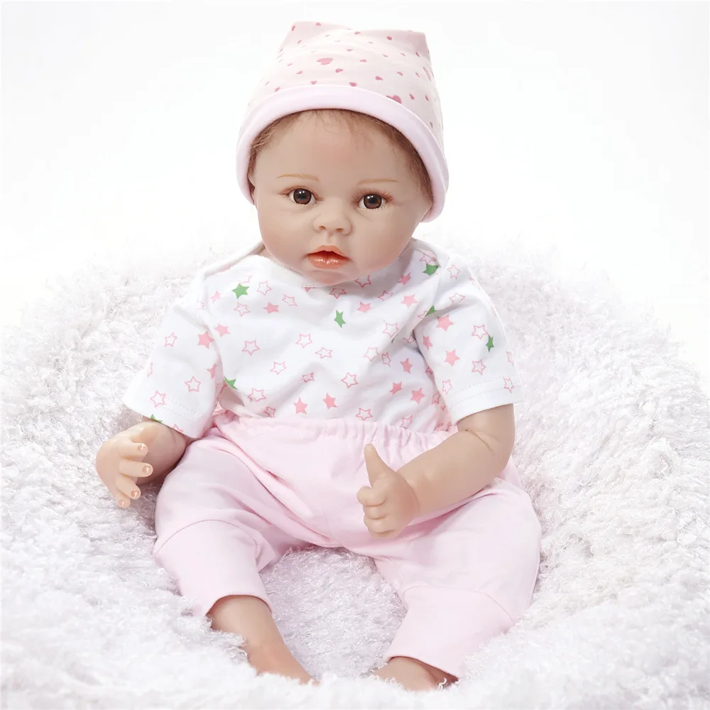 55 см силиконовая кукла Reborn мягкая ткань игрушки для тела реалистичные куклы Bebe