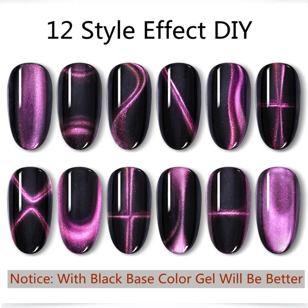 MIZHSE 3 шт. искусственная полировка 5D 12 стилей эффект сильный магнит Esmaltes