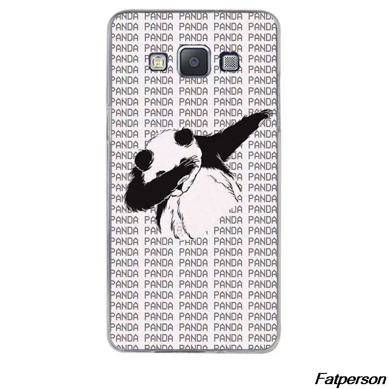 Panda Dab Life чехол для телефона samsung Galaxy s8 s8plus s3 s4 s5 s6 s7 жесткий прозрачный пластиковый