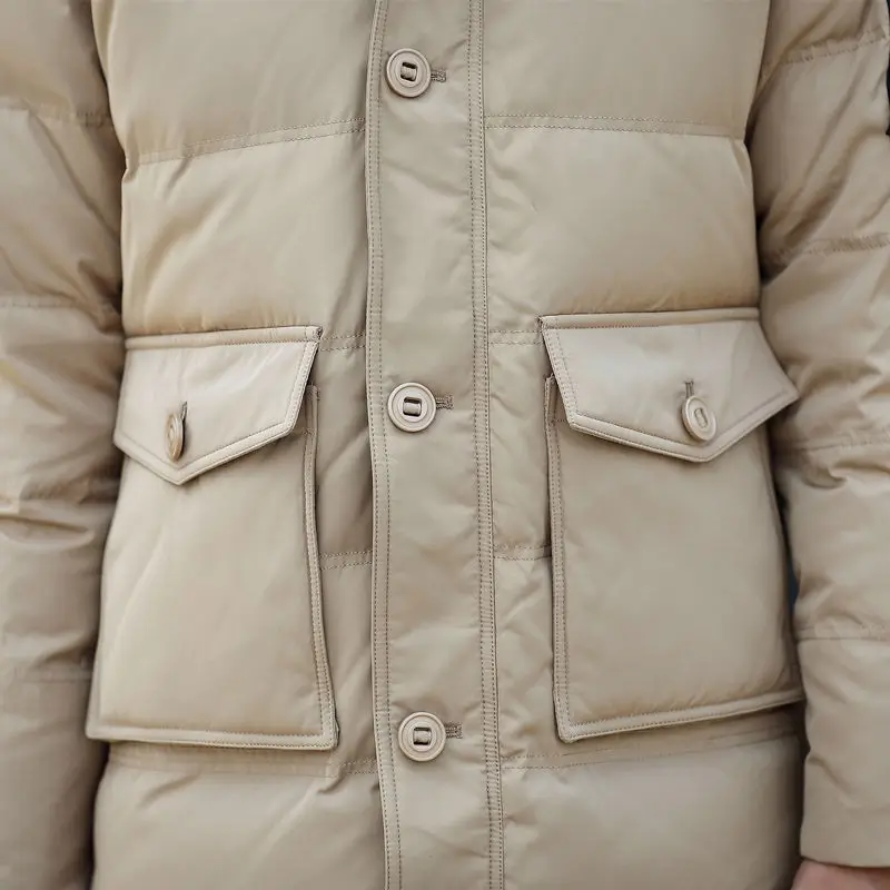 2017 зима слоеного куртка Для мужчин Пальто для будущих мам толстые теплые