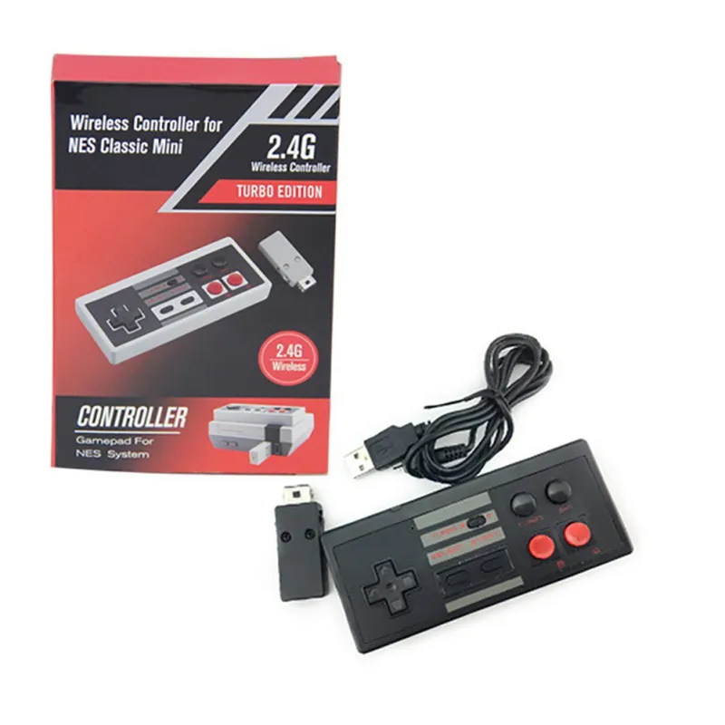 Беспроводной мини контроллер 2 4G для Nintendo NES Classic Edition беспроводной совместимый с