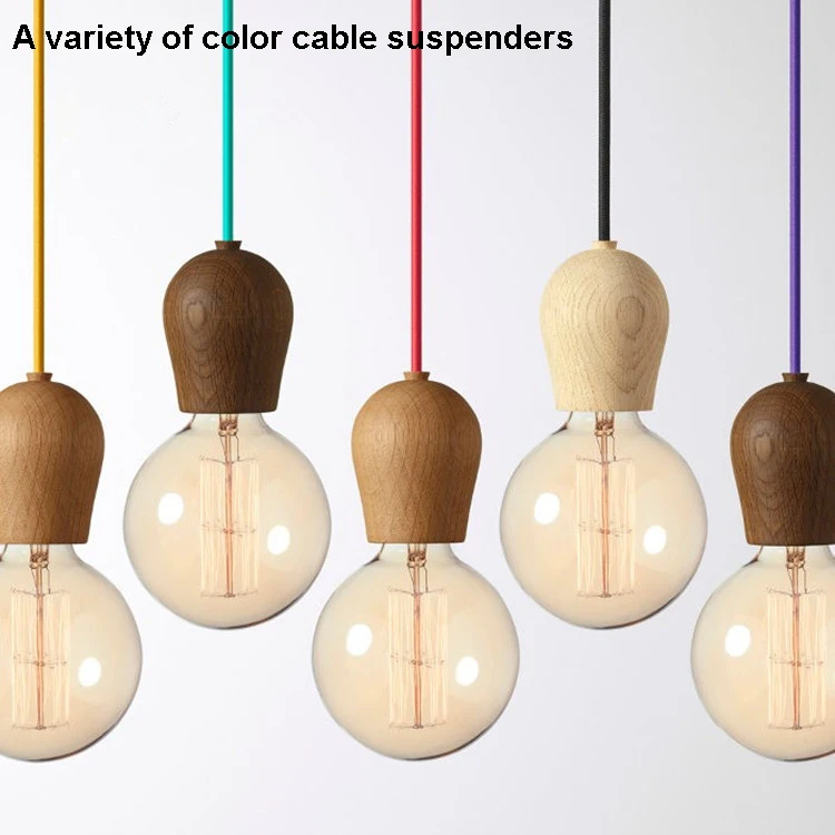 Современный деревянный подвесной светильник s столовая шнур осветительные