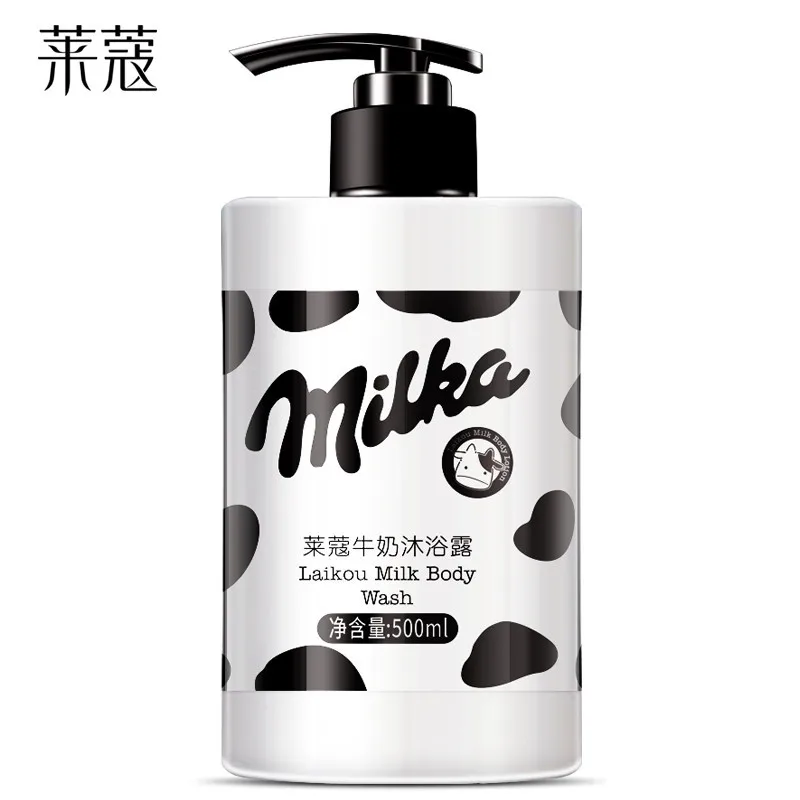 LAIKOU Milk Shower Gel 500ml Gentle Cleansing Moisturizing Skin Care | Красота и здоровье
