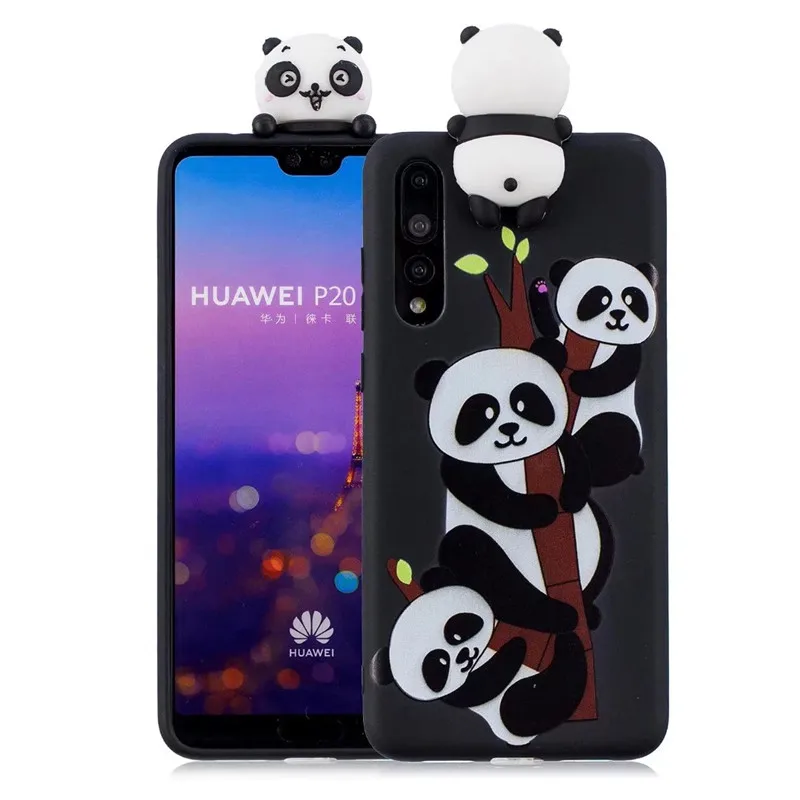 3D Мягкий Силиконовый ТПУ чехол для Samsung Galaxy P20 Lite милые Мультяшные чехлы с