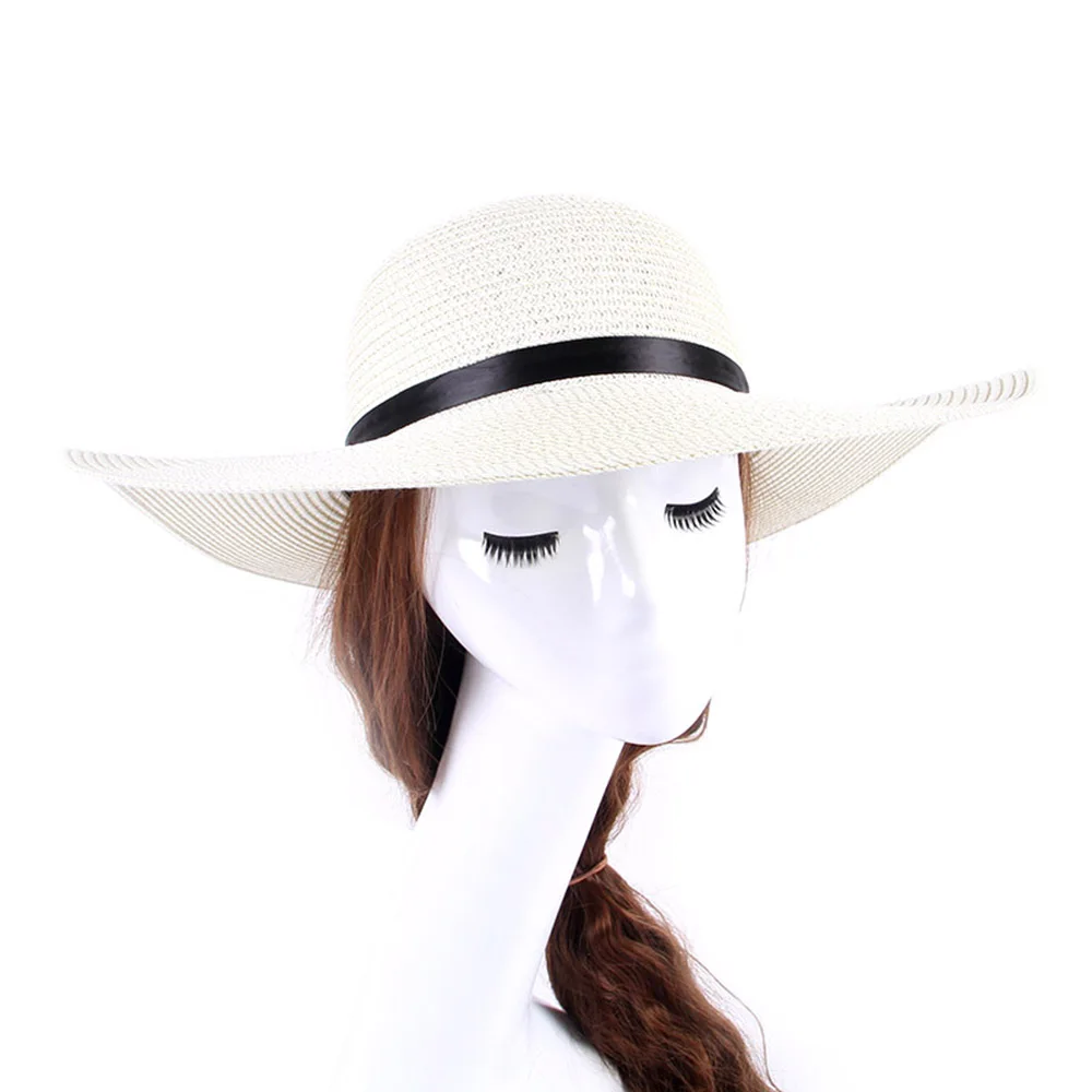 Шляпа женская летняя Солнцезащитная с широкими полями 2019|Женские пляжные шляпы| |