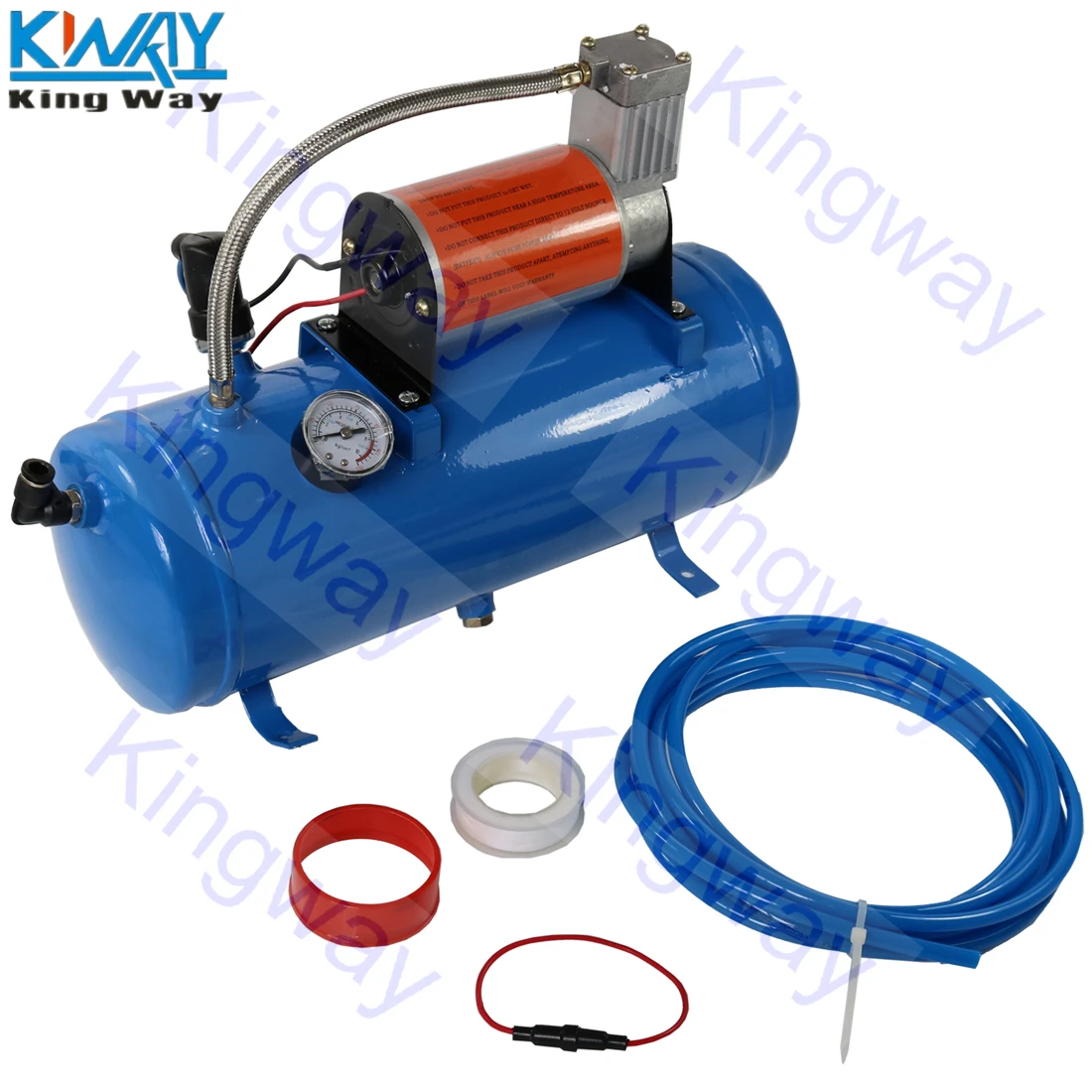 Бесплатная доставка King Way поезд рога комплект громкий двойной 4 трубы w/ 120 PSI 6L