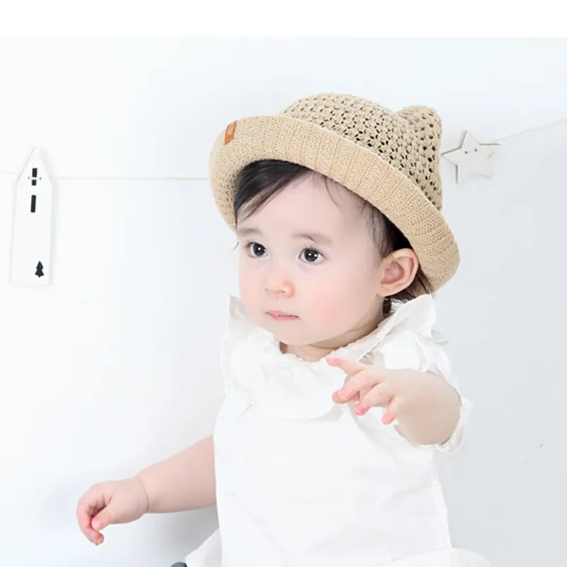 Baby Summer Hat Boys Girls Sun Beach Cap Kids Solid Straw Accessories New | Детская одежда и обувь