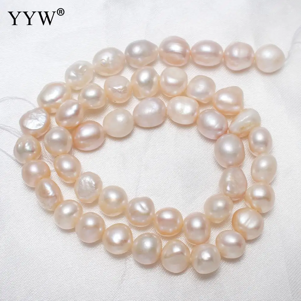 Искусственный пресноводной жемчужный бисер в стиле барокко натуральный 9-10 мм