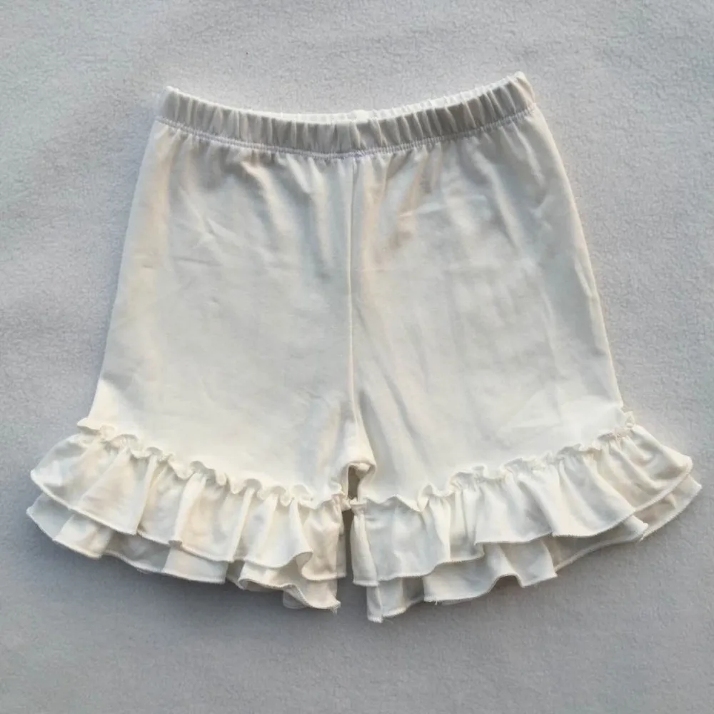 Школьные шорты с оборками для маленьких девочек красные стильные штаны