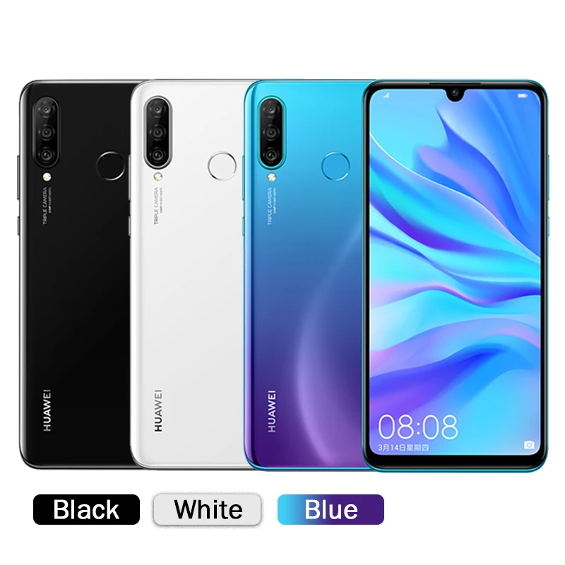 Глобальная версия Оригинального смартфона Huawei P30 Lite Nova 4e 6.15 дюймов Kirin 710 Octa Core Android 9.0 32 МП 4*Камеры.