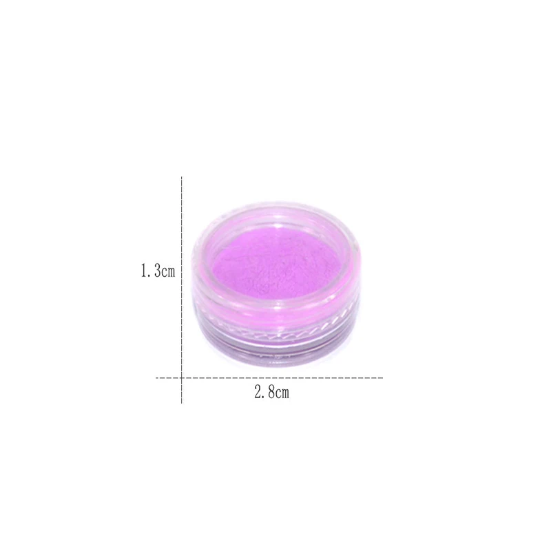1 г сахара 3D Glow Powder красочные ультрадисперсных флуоресцентный эффект 10 различных