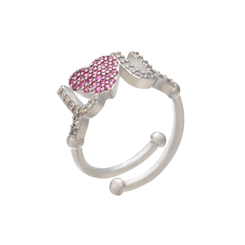 ZHUKOU 21x22 мм латунные кубические циркониевые хрустальные кольца для женщин кольцо