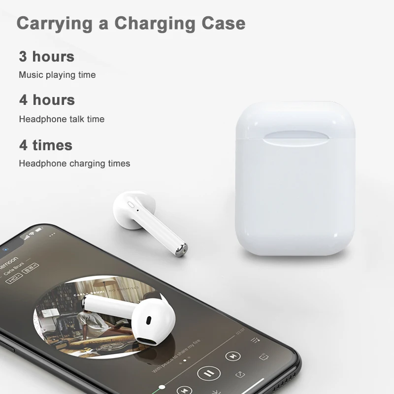 i11TWS Mini Wireless earbuds earphones Bluetooth headset sport Earphone Stereo Earbuds with Charging Case Mic | Электроника