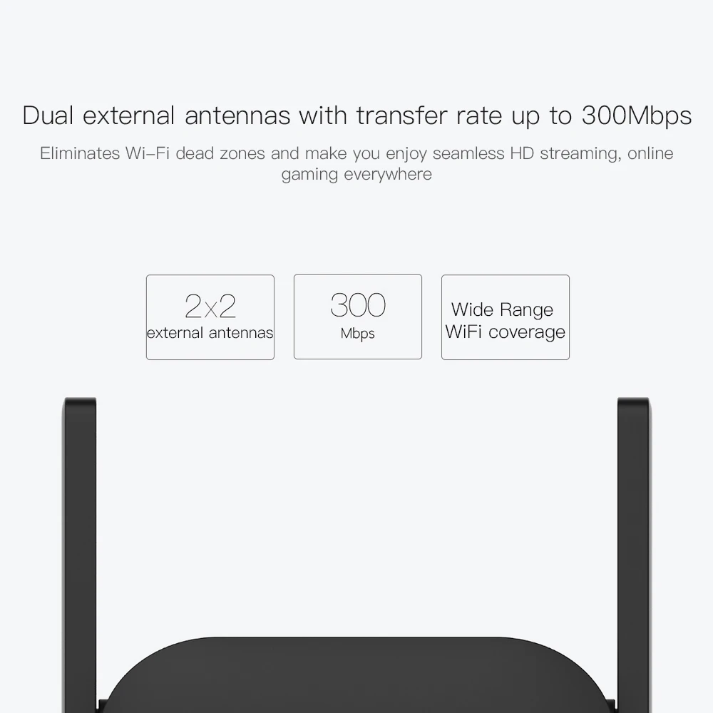 Wi-Fi ретранслятор Xiaomi Mi Pro Extender 300 Мбит/с беспроводной маршрутизатор | Компьютеры и