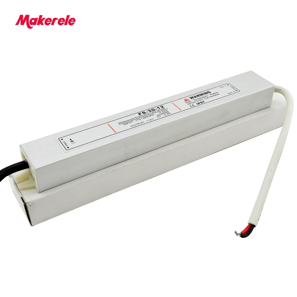 Led Driver Transformer Waterproof Outdoor Switching Power Supply IP67 Adapter AC170-260V To 5v 12v 24v 36v 30W Strip Lamp | Обустройство