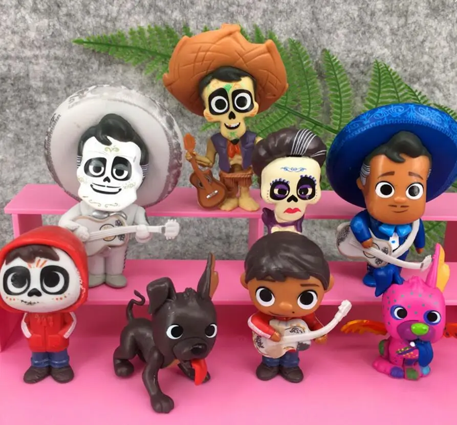 8 шт./лот персонажи из фильма Coco Pixar Мигель риверас фигурки игрушки коллекционеров