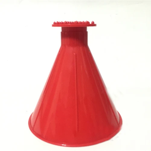 Волшебное окно лобовое стекло автомобиля окна скребок льда конусной формы Воронка инструмент для удаления снега скраб круглое окно Очиститель скребок - Цвет: Red