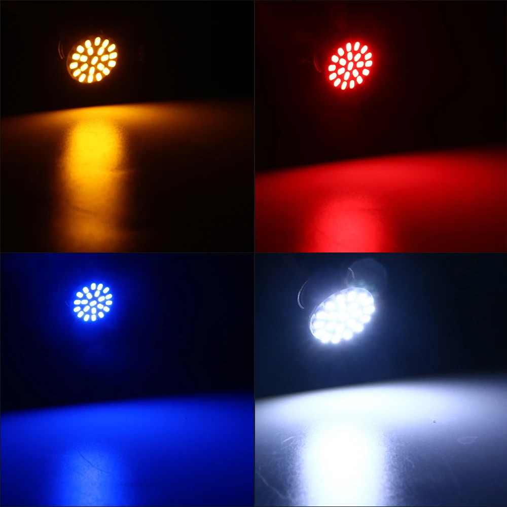 Лампа указателя поворота для автомобиля 30x22 SMD P21W 1156 BA15S 1206 22 Led P21/5W BAY15D 1157 12 В