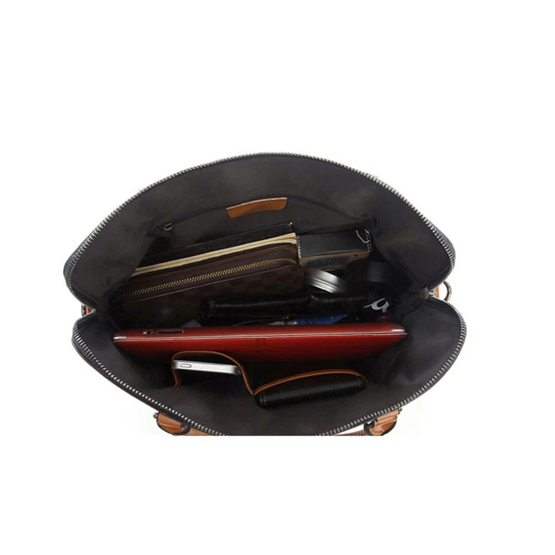 LUYO Brand Genuine Leather Business Luxury Handbags Women Bags Designer Top-handle Ladies Handbag Fashion Laptop Briefcase Bag | Багаж и