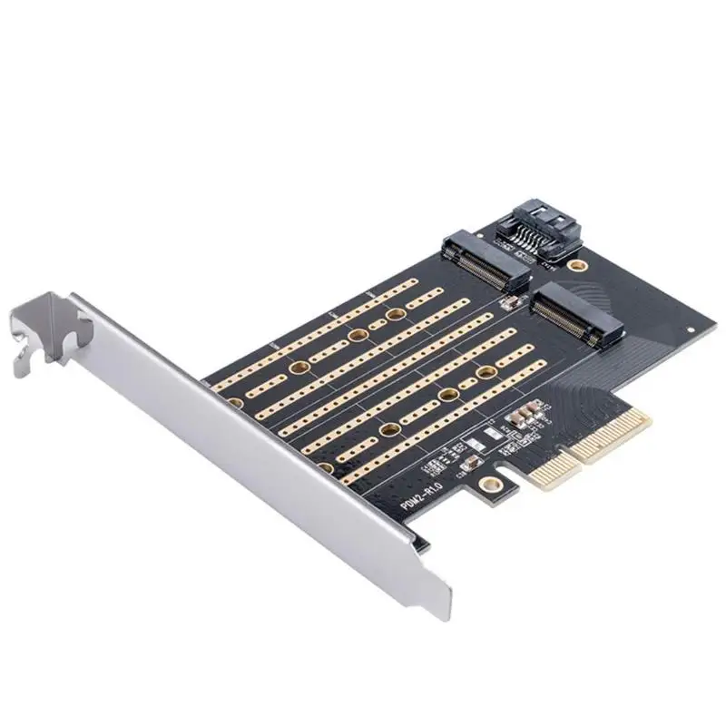 Плата расширения PCIE на M2/M.2 адаптер SATA M.2 SSD адаптер PCIE NVME/M2 адаптер PCIE SSD M2 на SATA карта pci-e M ключ+ B Ключ