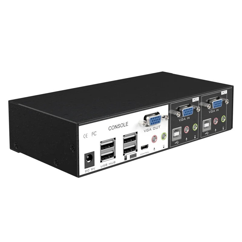 MT Viki 2 порта USB KVM переключатель Hotkey проводной пульт дистанционного управления с