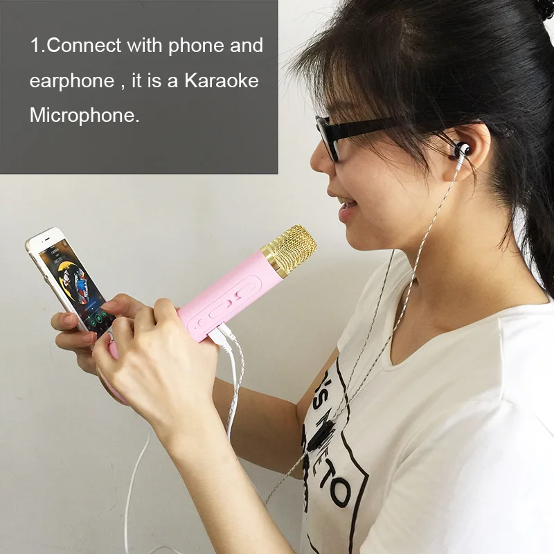 3 в 1 КТВ караоке Конденсатор Студия компьютерный микрофон пение аудио вокальный