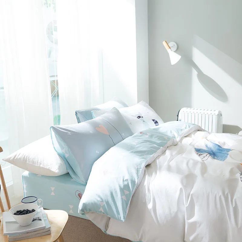 Детский комплект пододеяльника класса А из 100% хлопка Комплект постельного белья