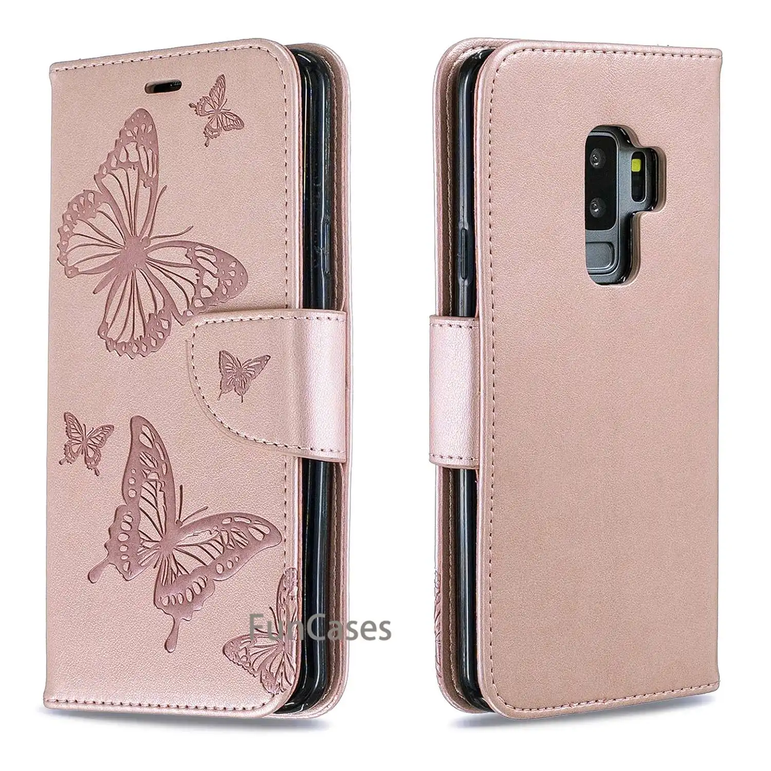 Чехол-книжка чехол для Coque samsung Galaxy S9 плюс класса люкс из искусственной кожи