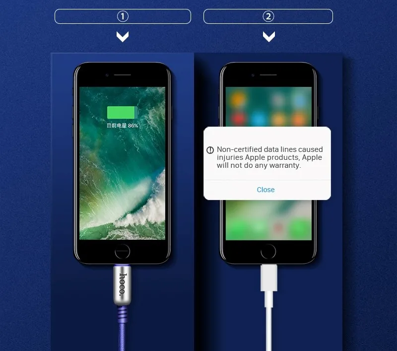 HOCO 2.4A цинковый сплав 90 usb-кабель для Apple iPhone 116 7 plus 8 X Xs Max XR Быстрая зарядка оригинальное зарядное устройство провод синхронизации данных