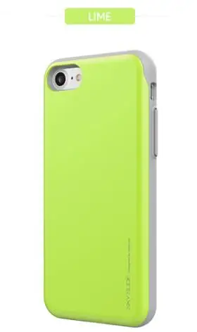 lime green Mercury Goospery Sky Slide Bumper задний слот Держатель для карт Жесткий Чехол для iPhone 6 6s 7 8 Plus X XR XS 11 Pro MAX - Цвет: lime green