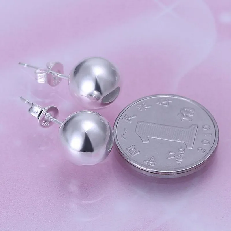 Бесплатная доставка! Оптовая продажа посеребренные серьги свадебные украшения